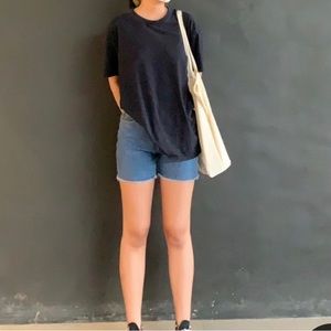 Denim shorts